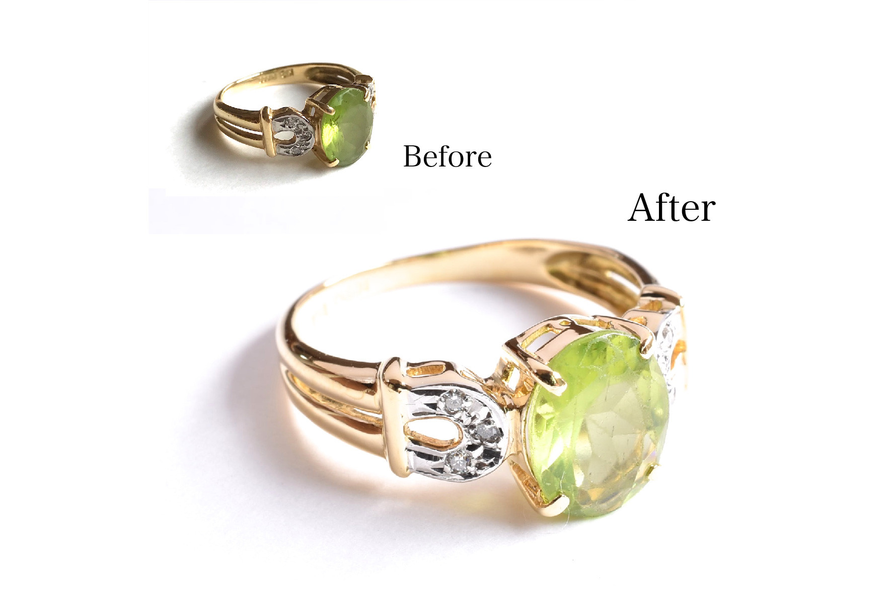 K18YG リングのサイズ直し